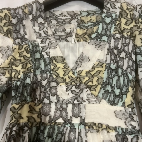 Anthropologie V-Neck Textured Midi dress size Medium - Picture 8 of 8